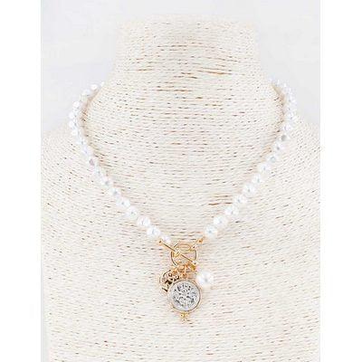 Enzo Necklace - Pearl