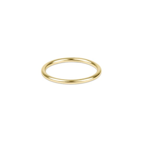 Classic Gold Thin Band Ring - Size 7