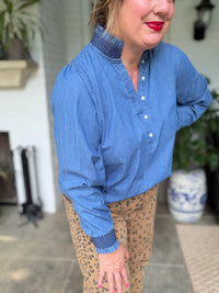 Kimberly Chambray Top