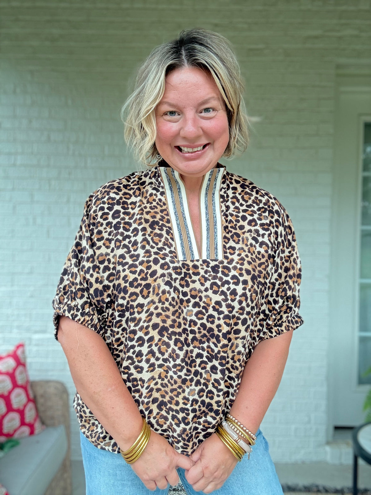Anna Animal Print Top