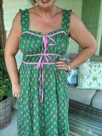 Beautiful in Bows Green Dress