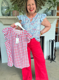 The Lydia Star Spangled Blue Top