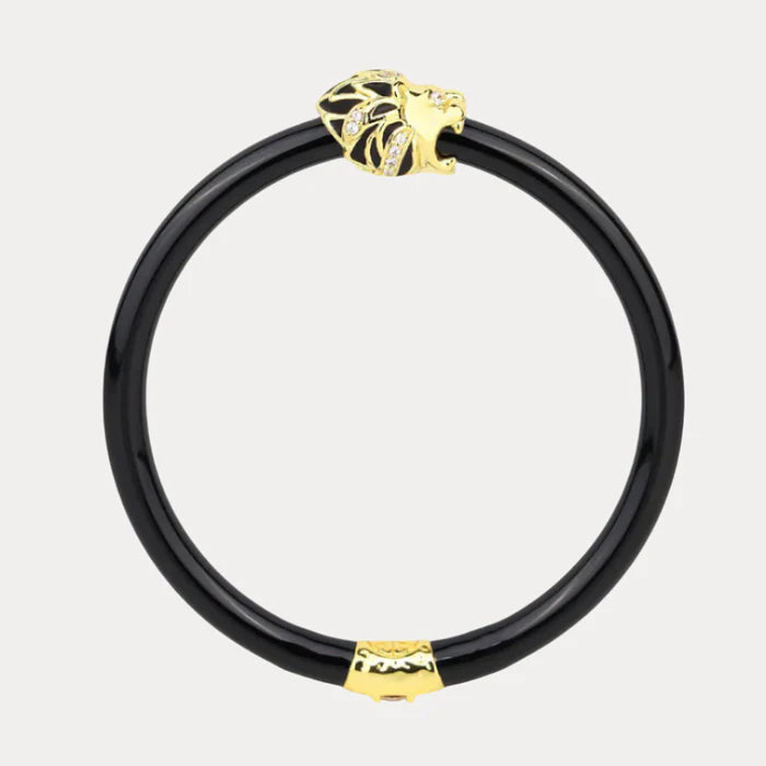 Fauna Lion All Weather Bangle - Black