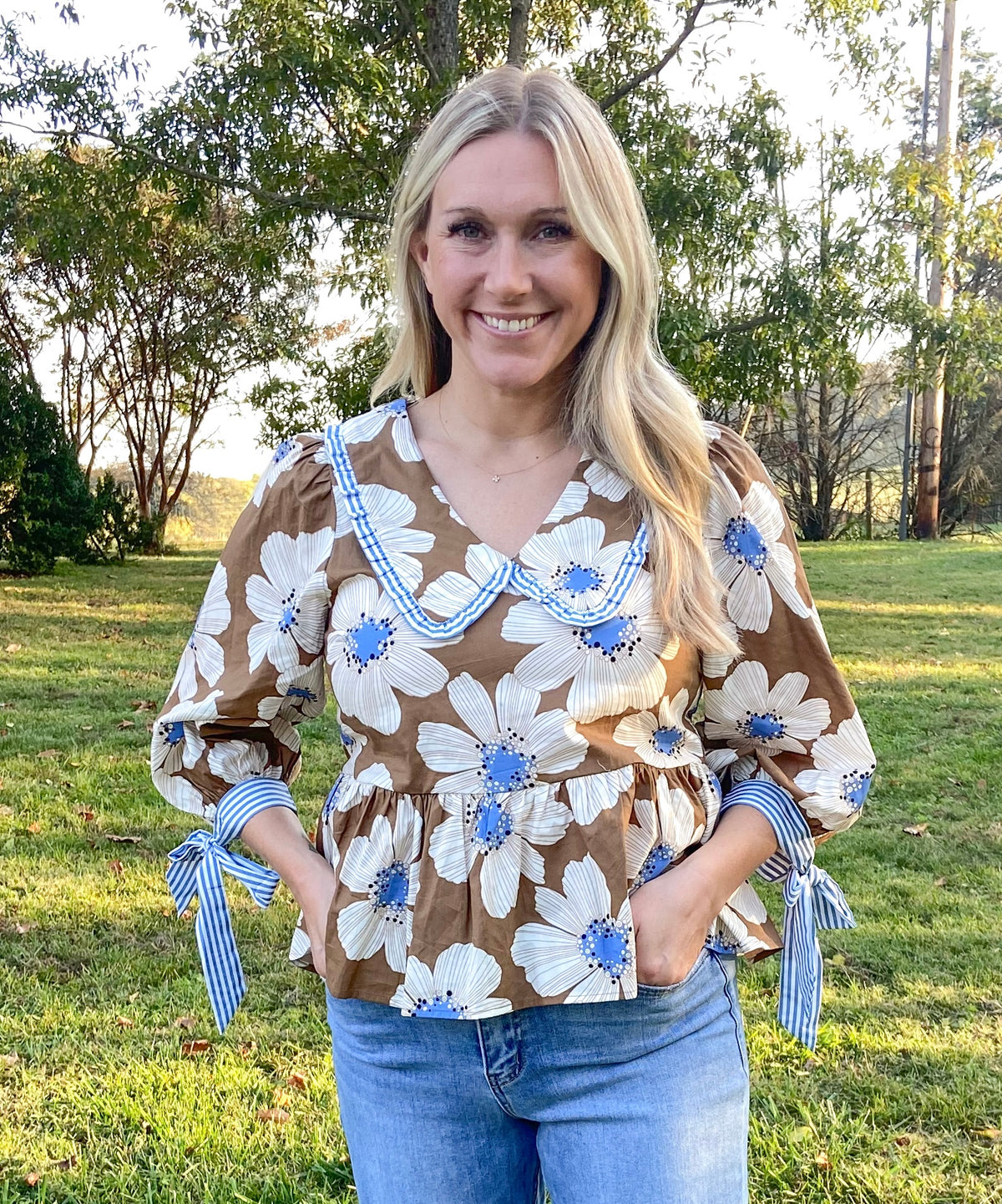 Libby Blouse - Brown