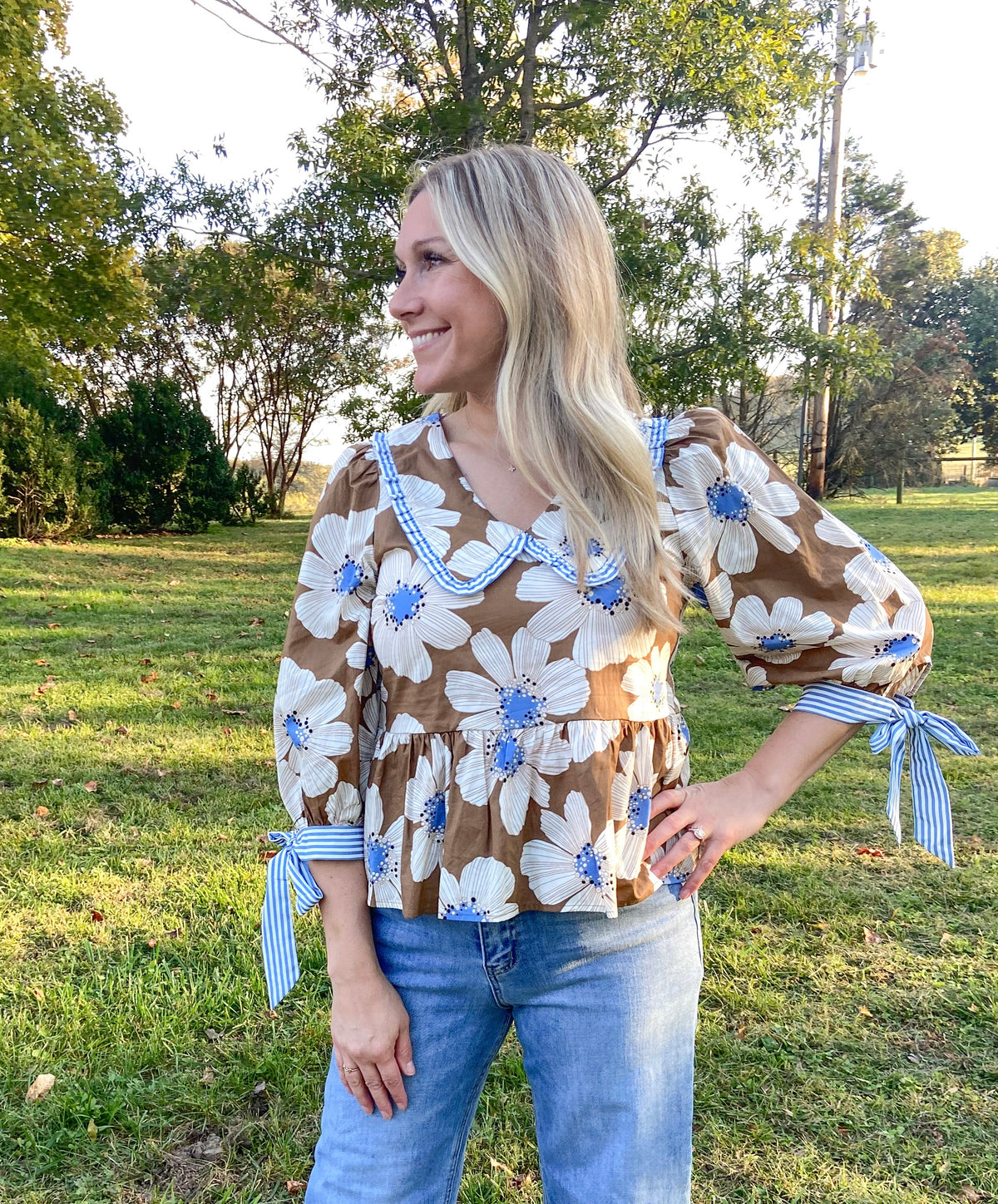 Libby Blouse - Brown