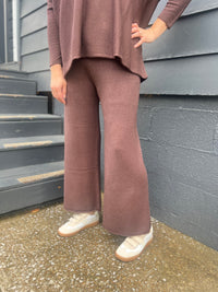 Cleo Sweater Pants - Espresso