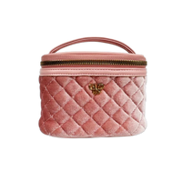 Getaway Jewelry Case - Blush Velvet Quilted