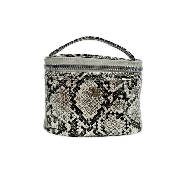 Getaway Jewelry Case - Silver Python