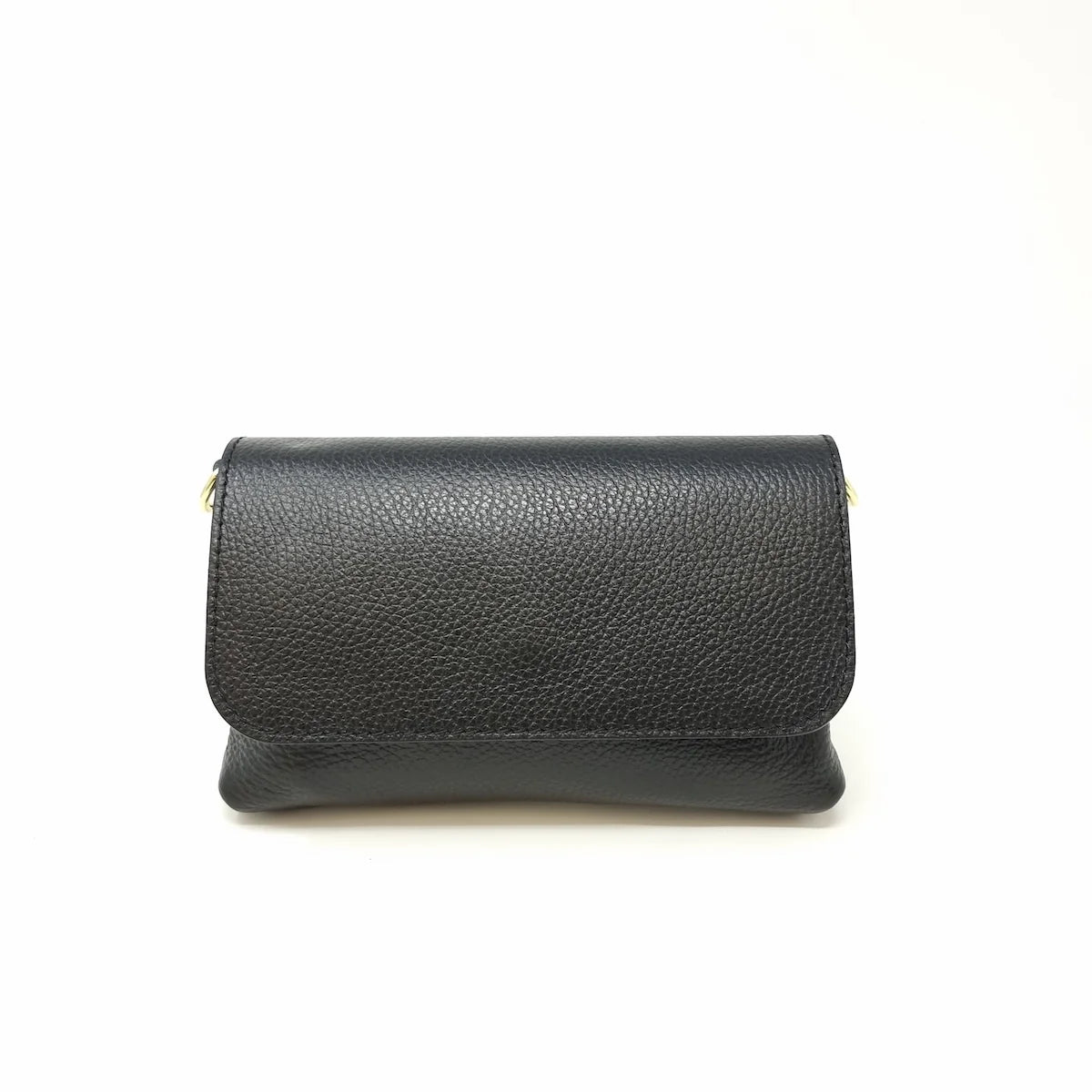 German Fuentes Leather Crossbody Clutch - Black