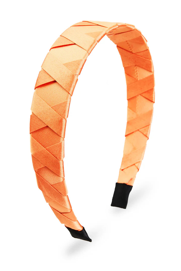 Sloane Wrapped Headband - Orange