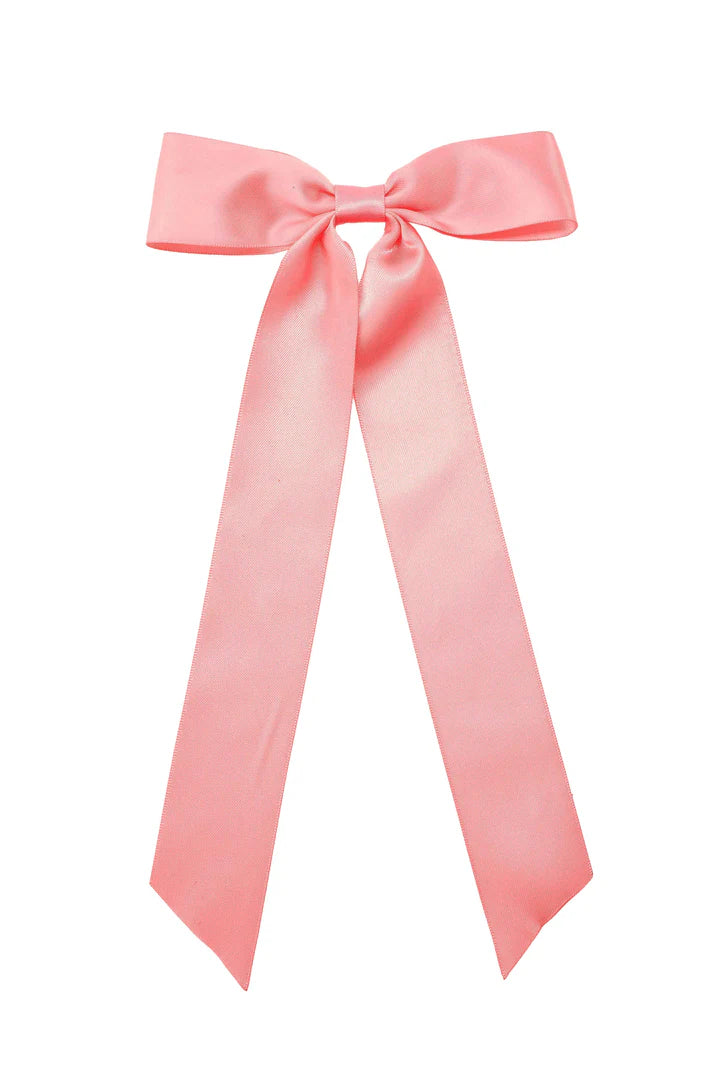 Sloane Bow Barrette - Pink