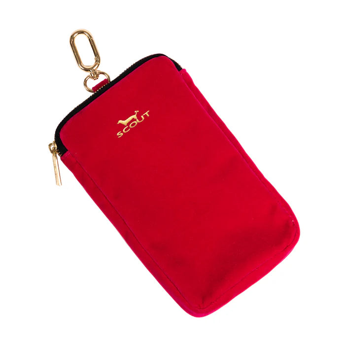 Call Me Maybe Phone Pouch - Pink Velvet