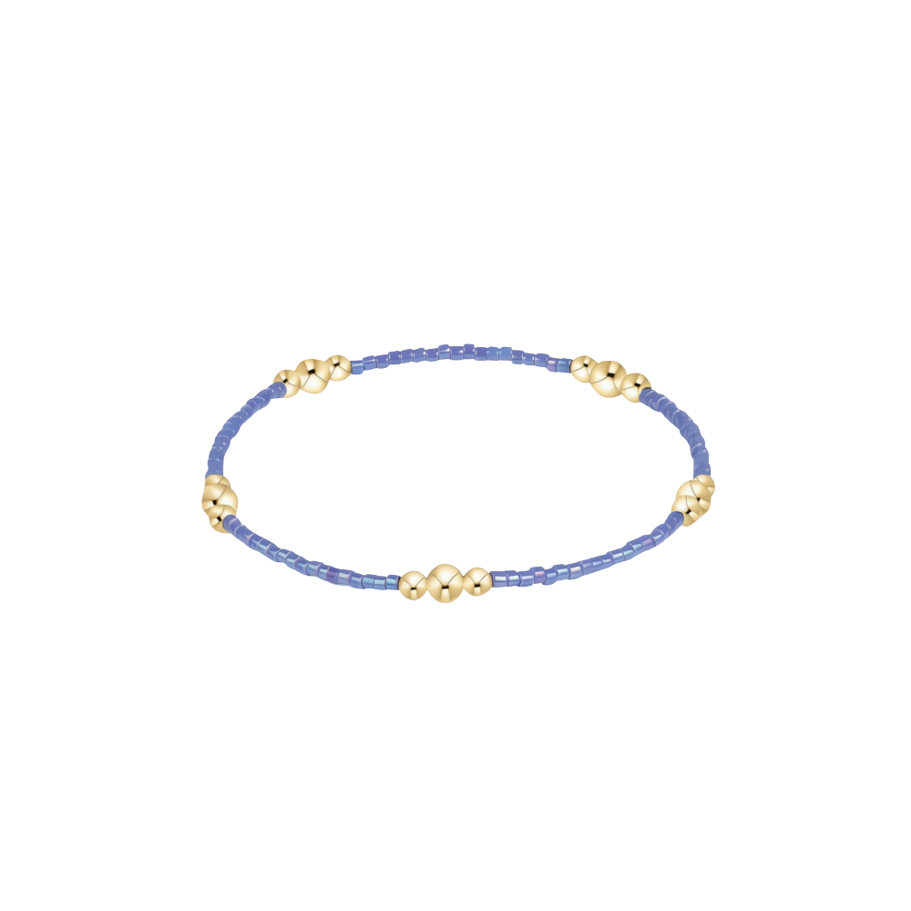 Hope Purpose Gold Bracelet - Bright Blue