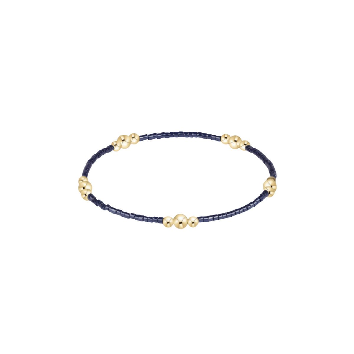 Hope Purpose Gold Bracelet - Navy