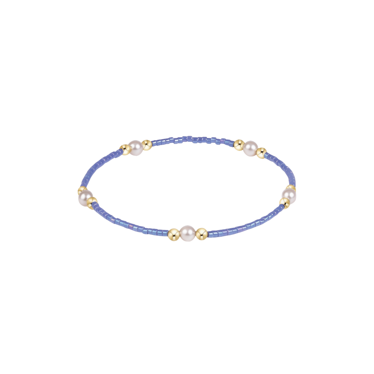Hope Purpose Pearl Bracelet - Bright Blue