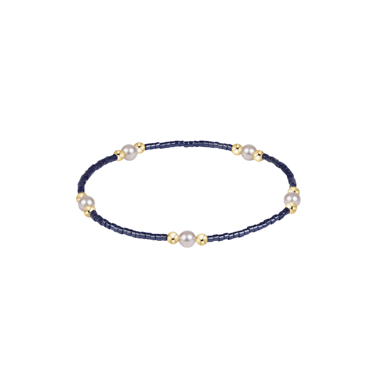 Hope Purpose Pearl Bracelet - Navy