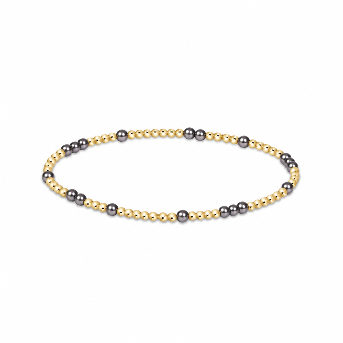 Hope Unwritten Pearl Dark Grey 3mm Bracelet