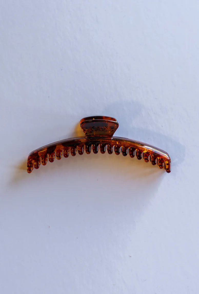 Shiny Midi Hold Everything Claw - Dark Tortoise