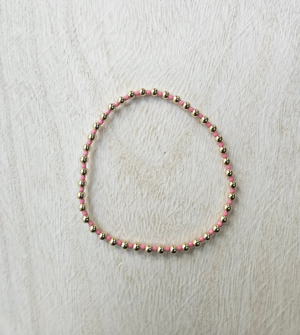 Hope Grateful Bracelet - Bright Pink