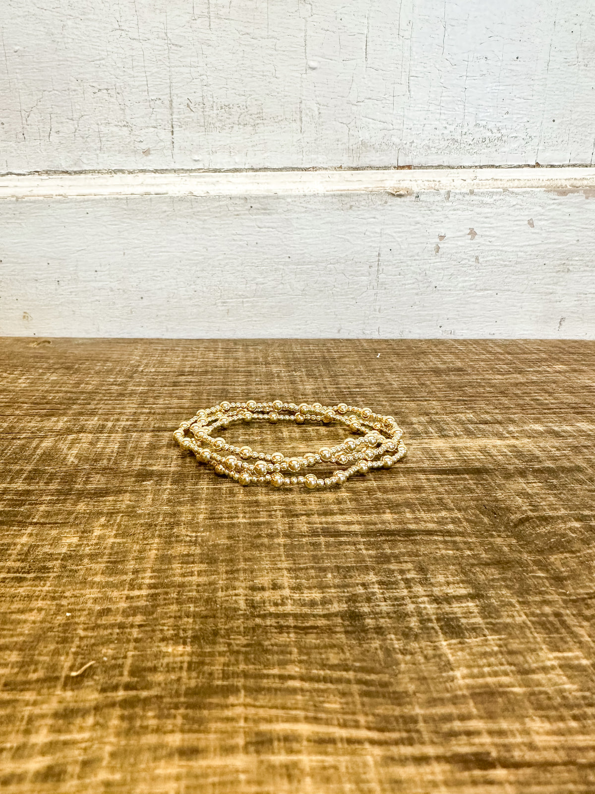 Classic Sincerity Gold Bead Bracelet - 4mm