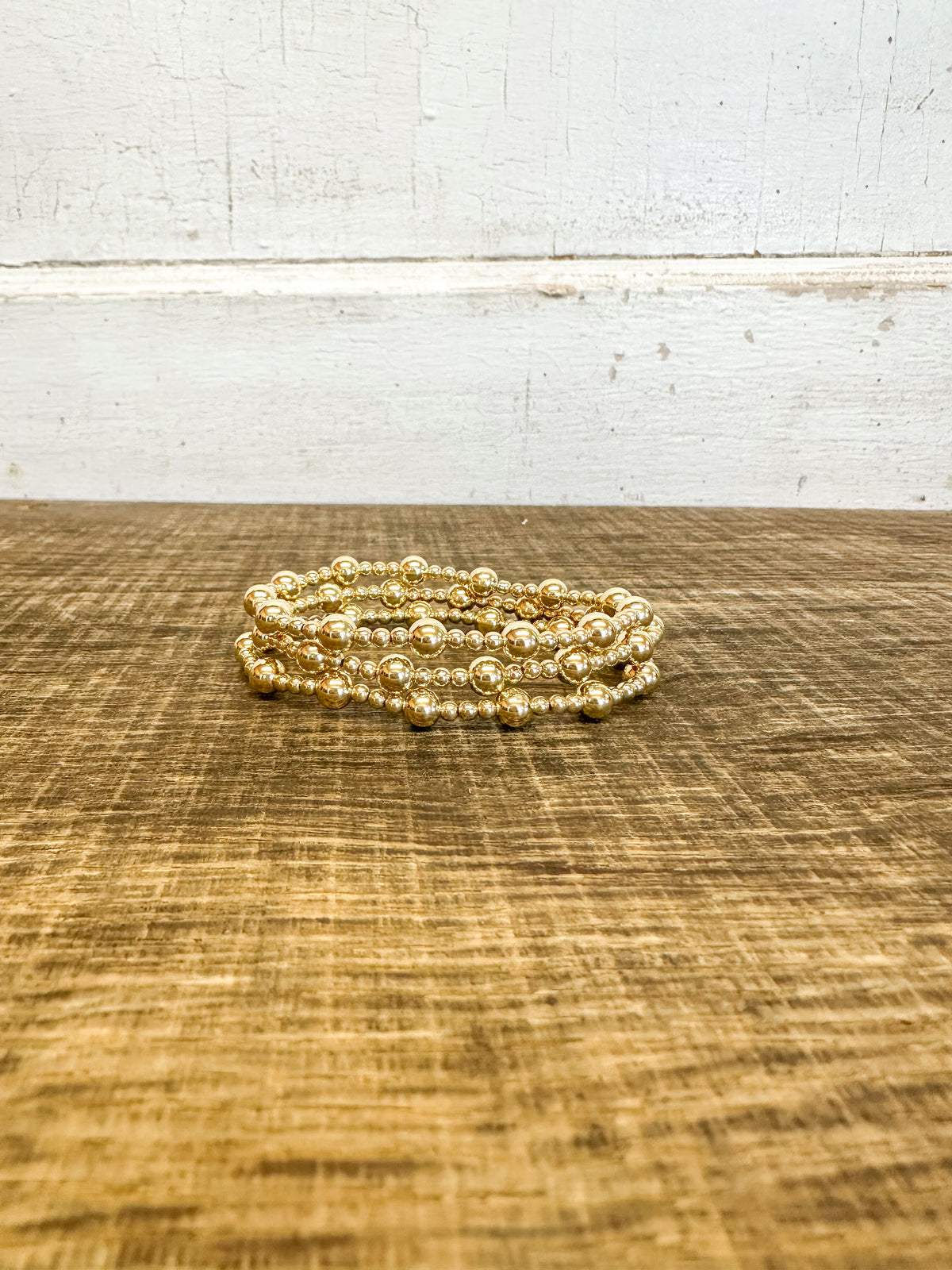 Classic Sincerity Gold Bead Bracelet - 6mm