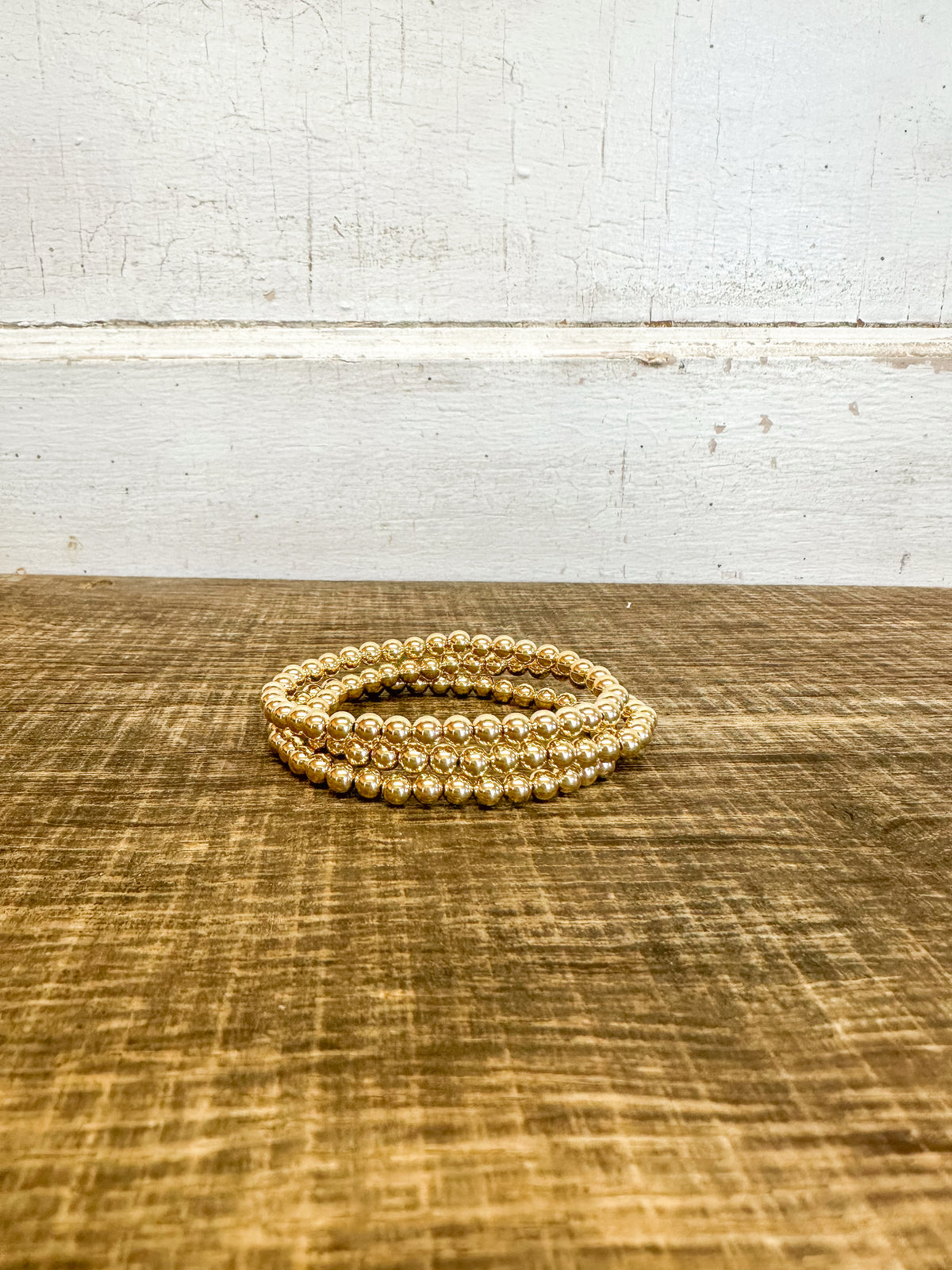 Classic Gold 5mm Bead Bracelet