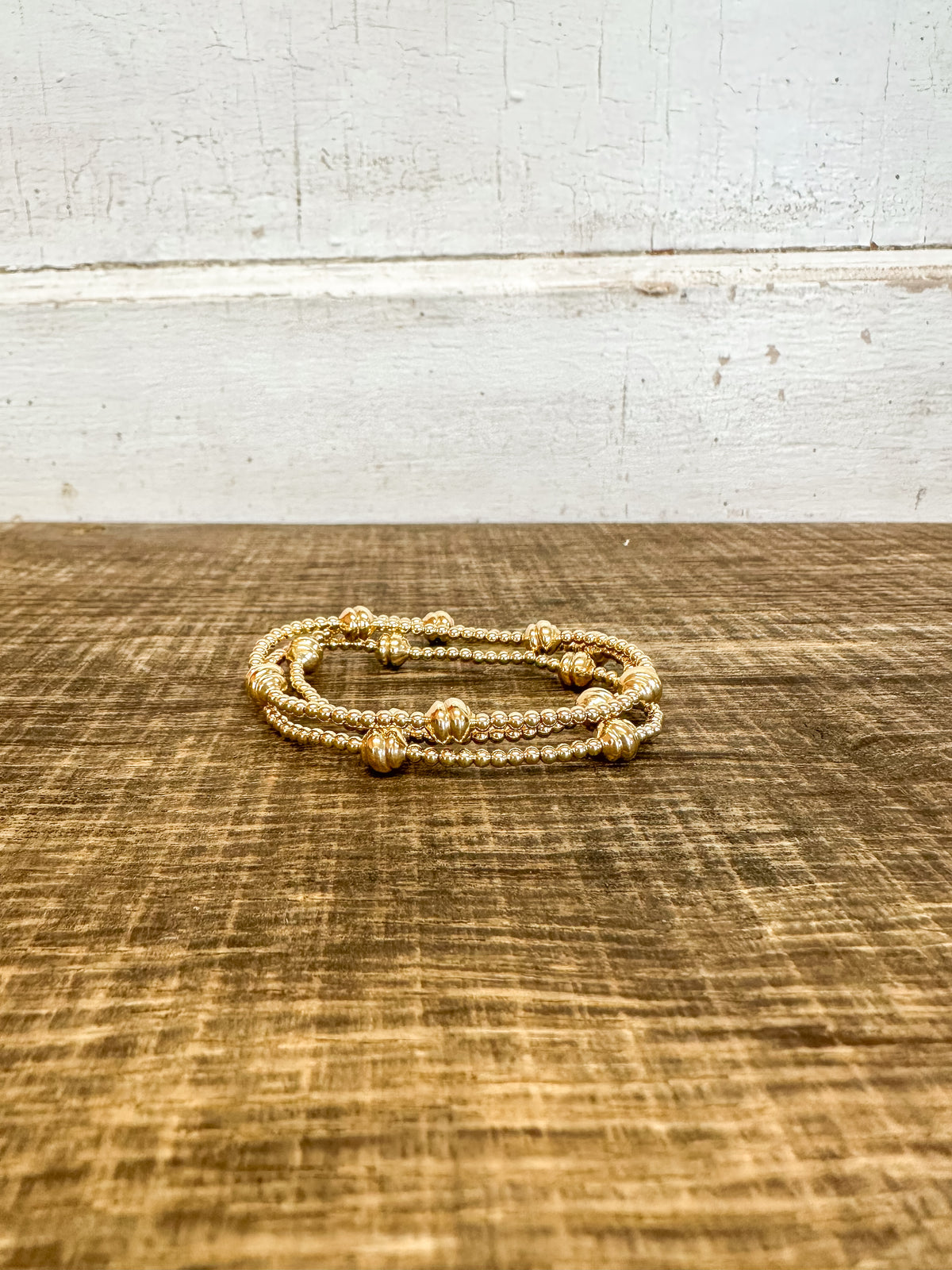 Admire Small Gold 2.5mm Bead Bracelet - Gold
