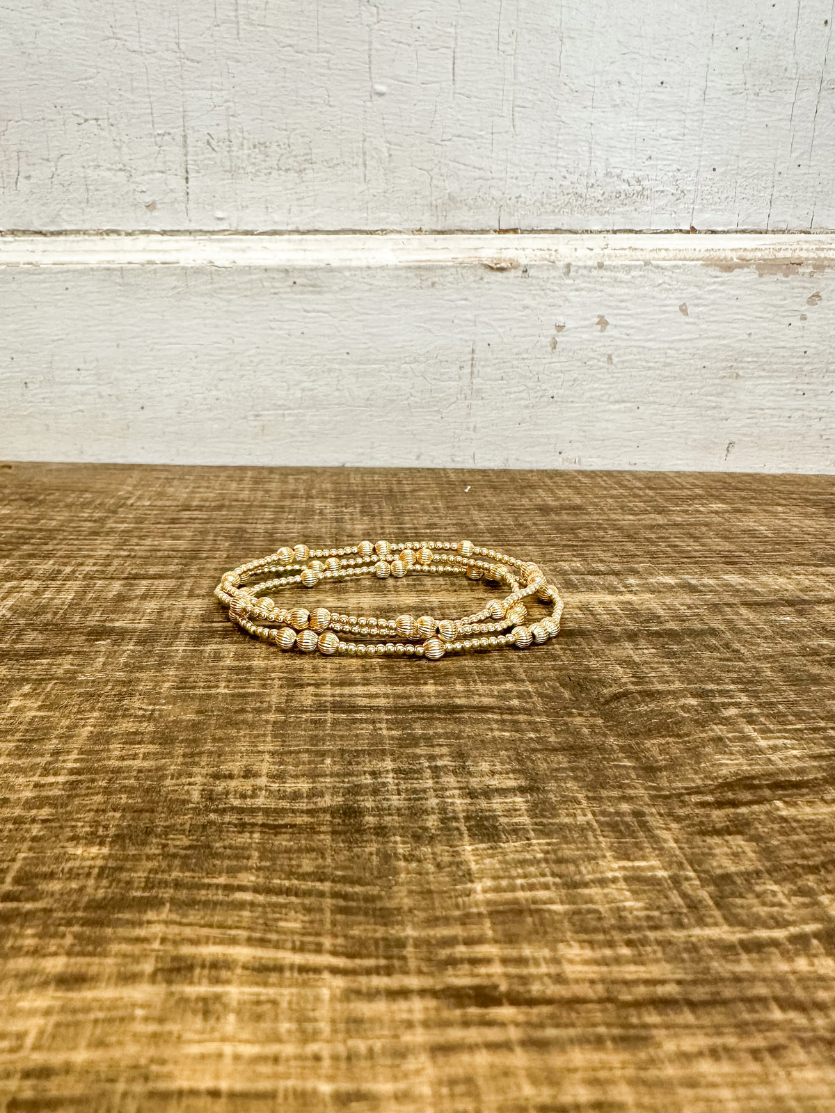Hope Unwritten Dignity 4mm Bead Bracelet - Gold