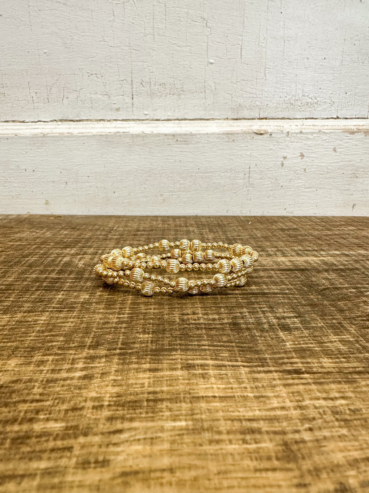 Hope Unwritten Dignity 6mm Bead Bracelet - Gold