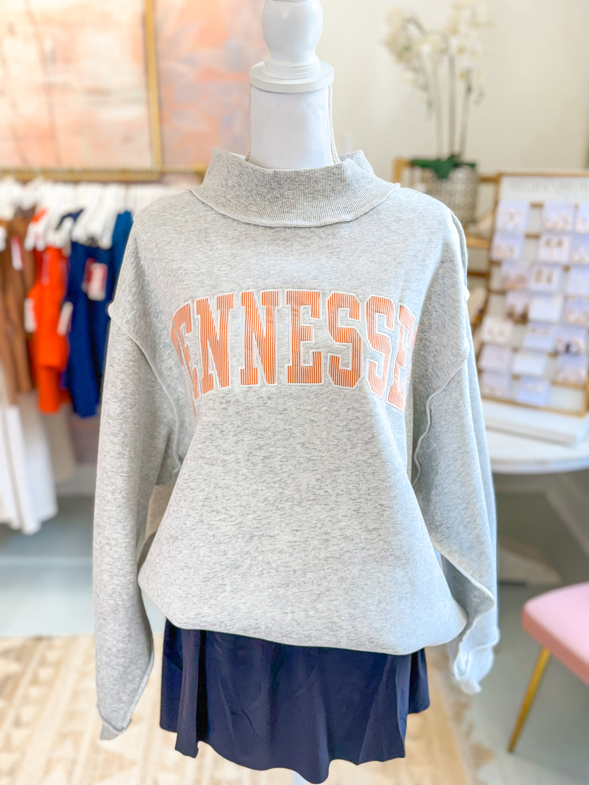 Tennessee Embroidered Mockneck