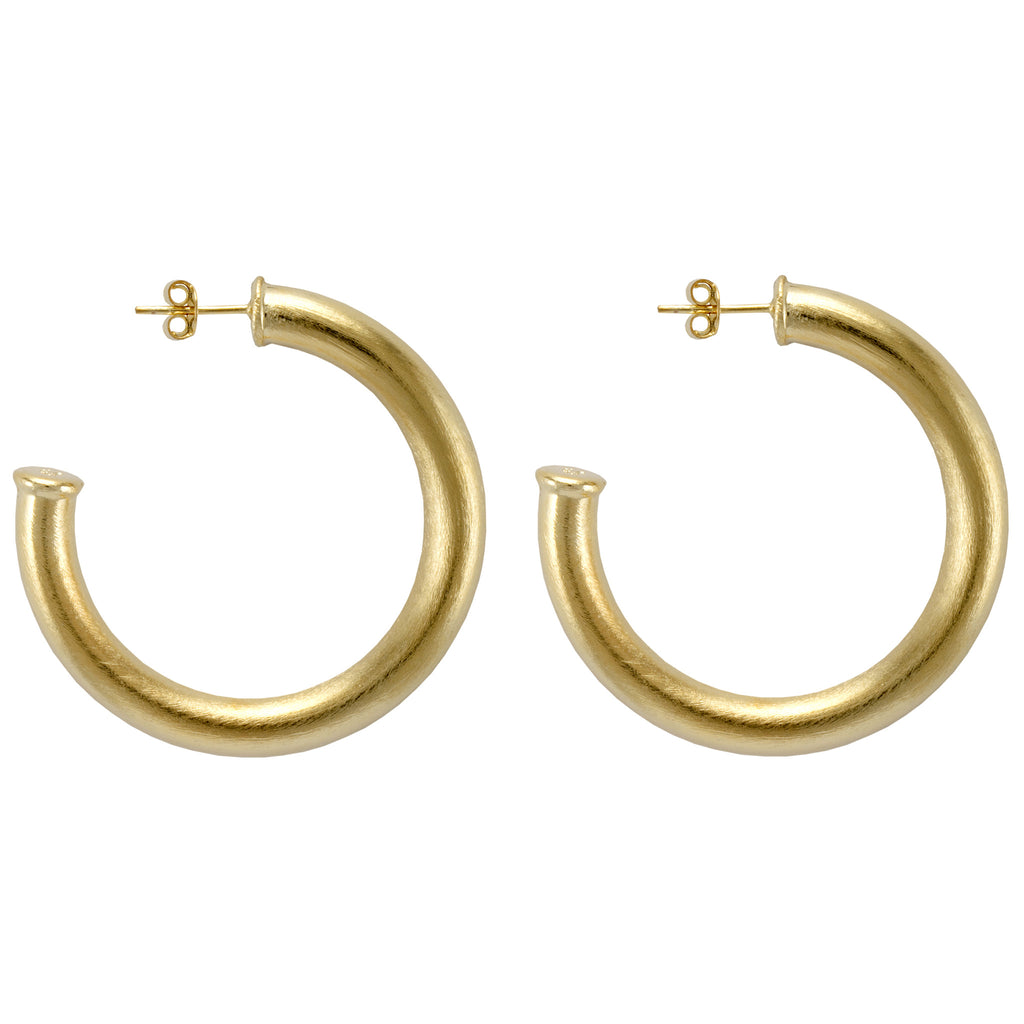 Chantal Hoop Earrings - 18k Gold Plated