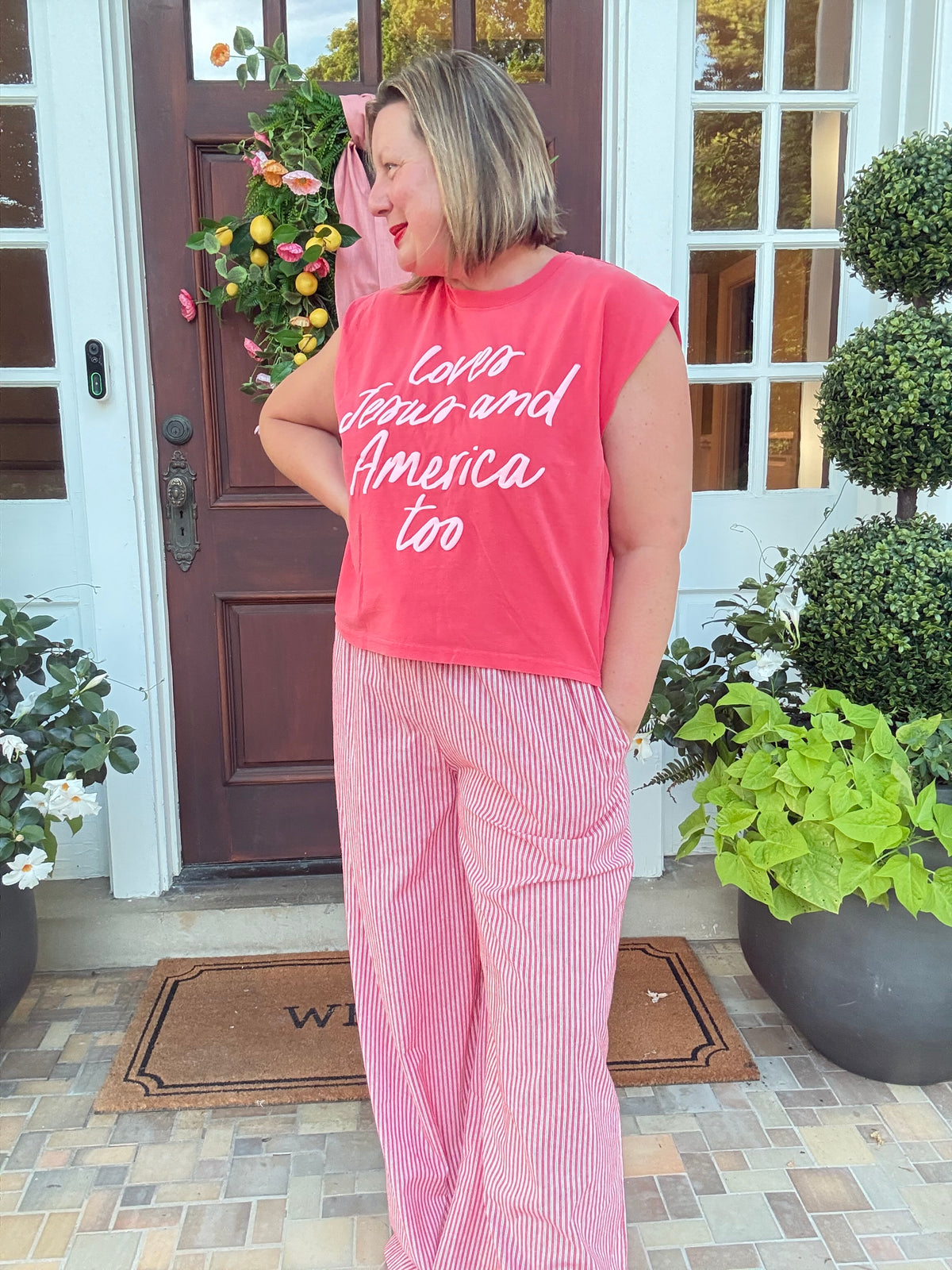 Loves Jesus and America Tank