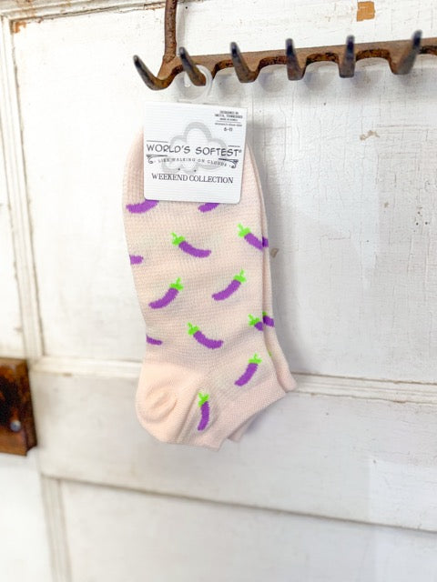 Worlds Softest Socks – Eggplant
