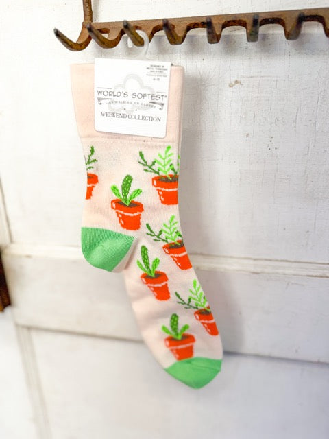 Worlds Softest Socks – Potted Plants