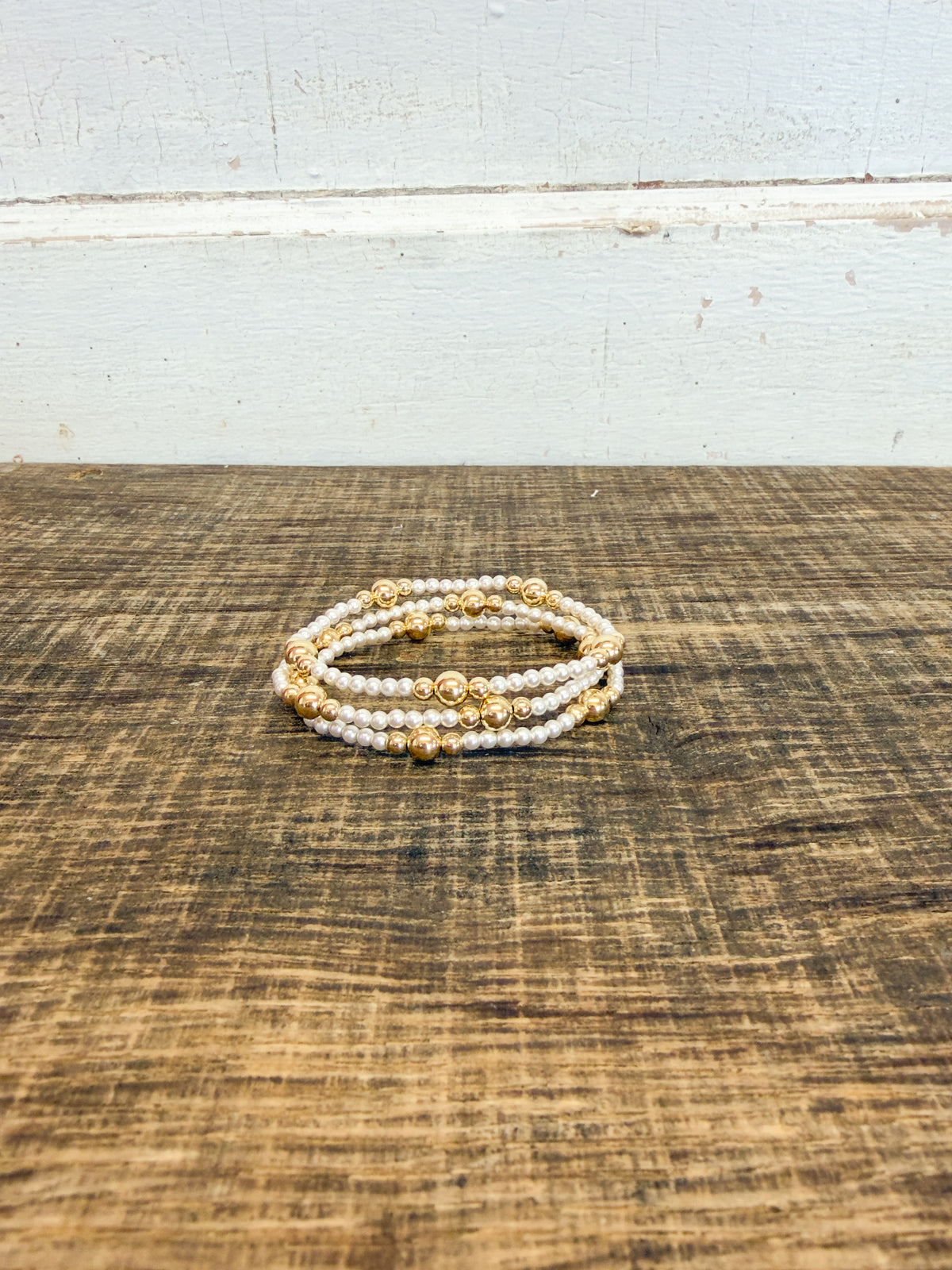 Purpose Gold 6mm Pearl Bracelet