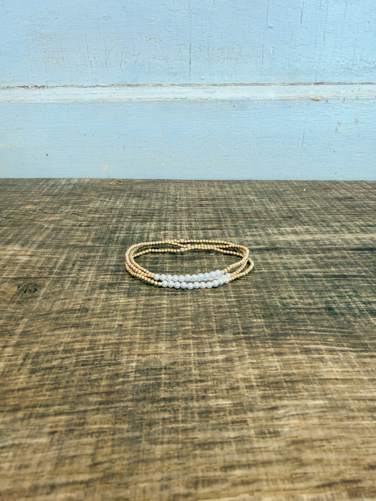 Gold Bliss Pearl 3mm Bracelet