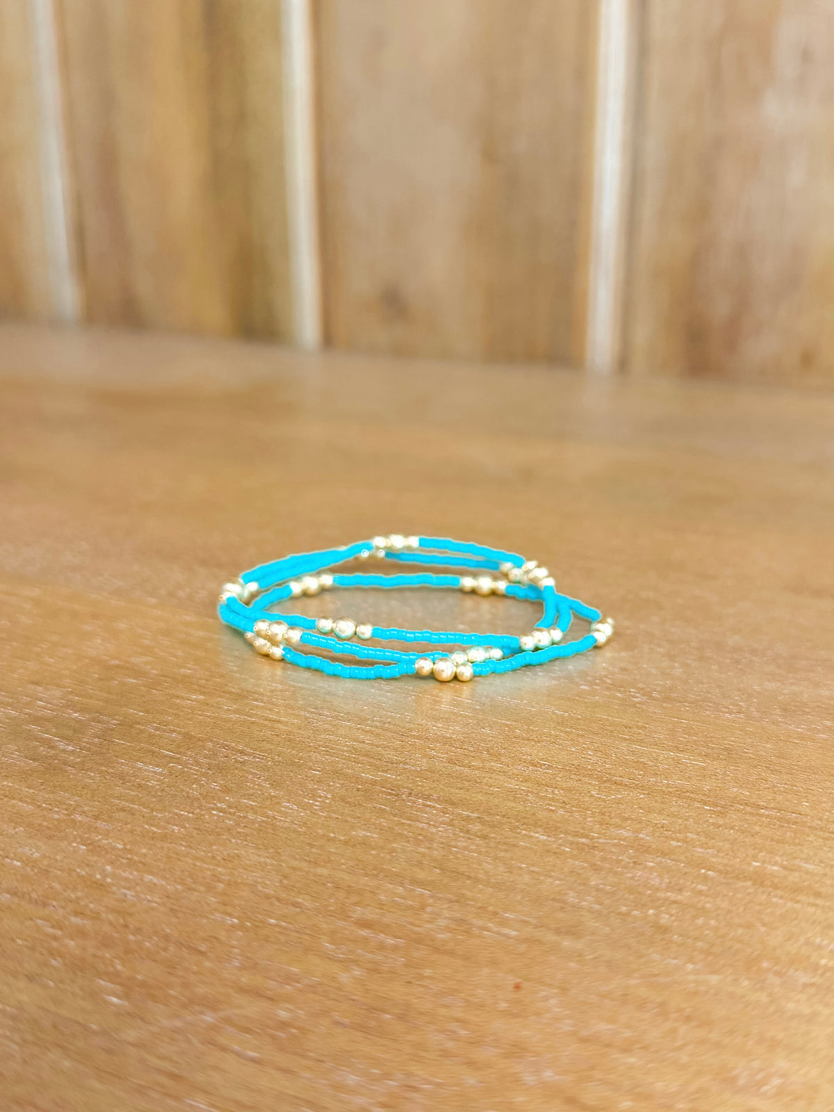 Hope Purpose Gold Bracelet - Turquoise
