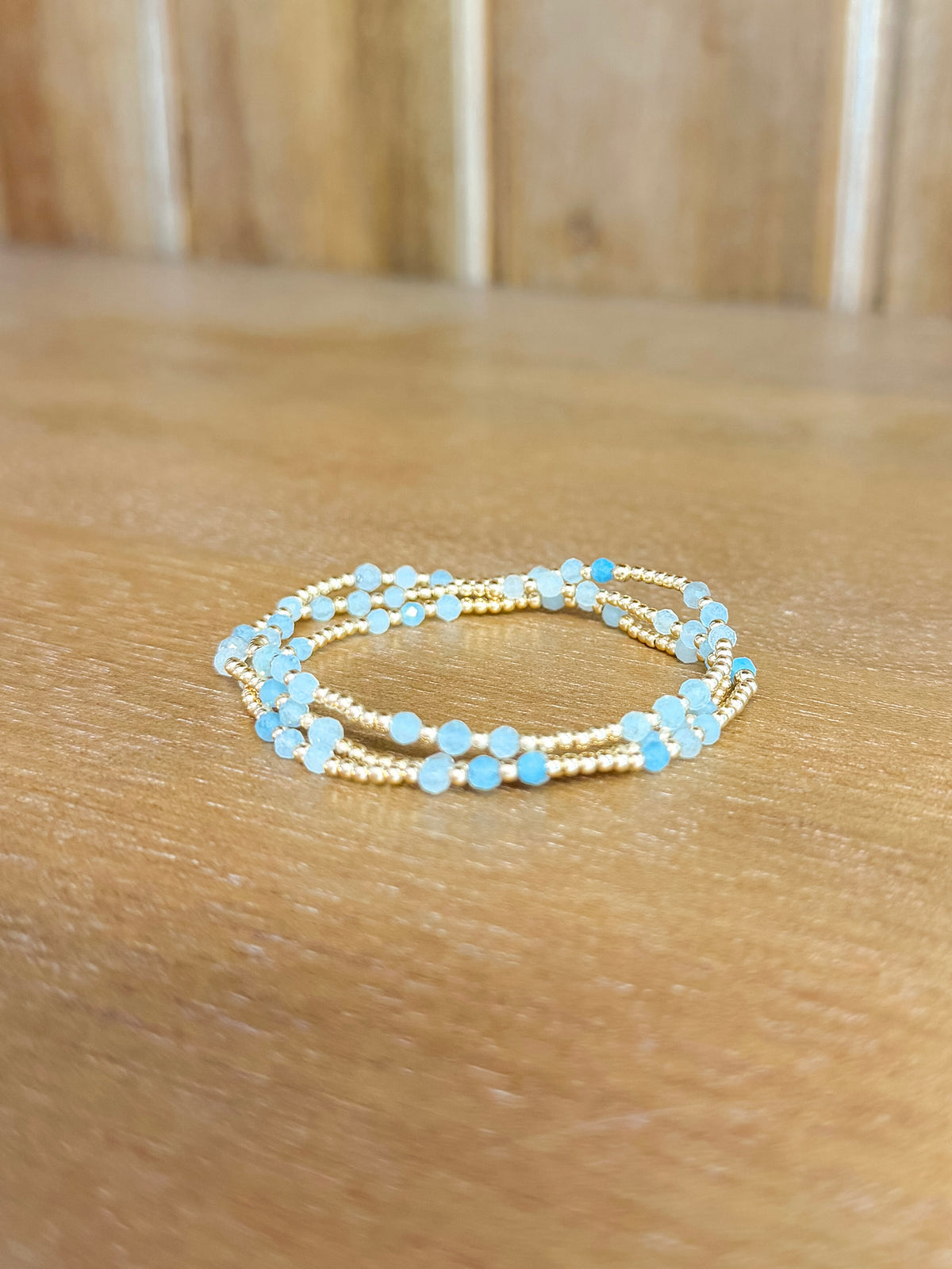 Joy Gem 3mm Bracelet - Aquamarine
