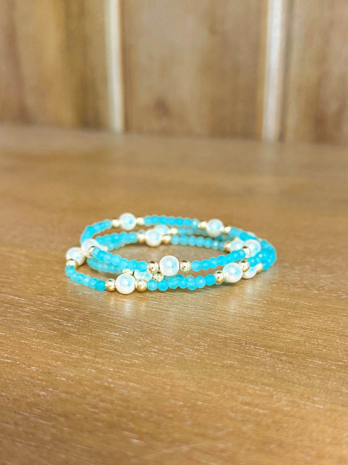 Extends Purpose Pearl 6mm Gem Bracelet - Amazonite
