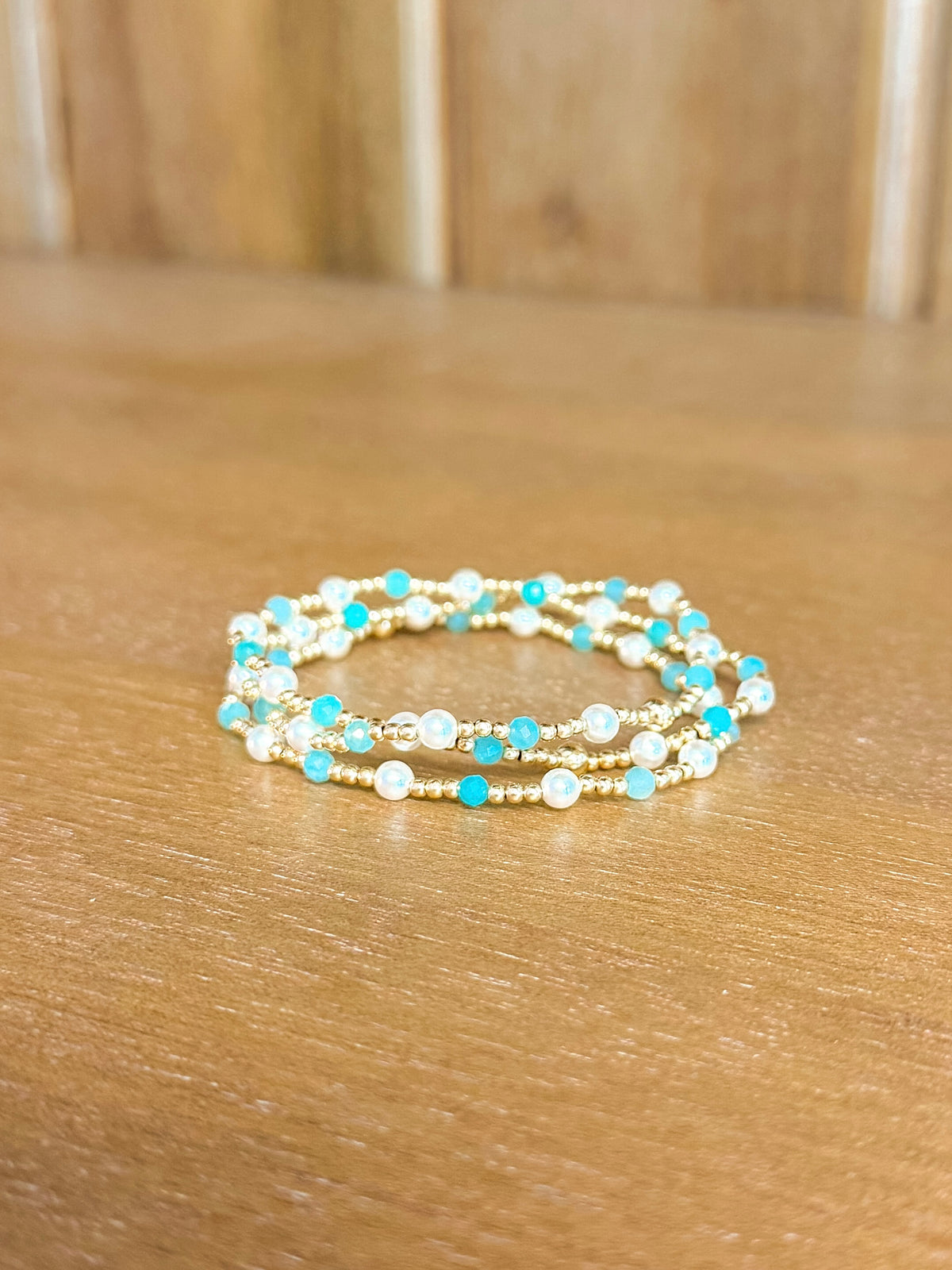 Extends Pearl Sincerity 4mm Gem Bracelet - Amazonite