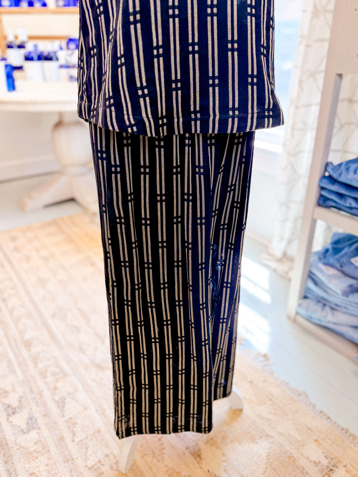 Printed Cropped Wide Leg Pant