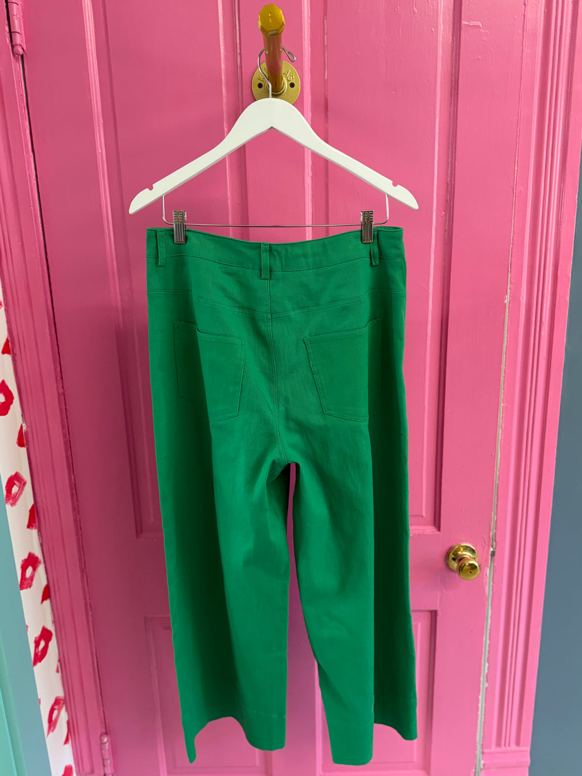 Emerald Green Wide Leg Pants