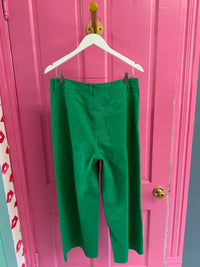 Emerald Green Wide Leg Pants