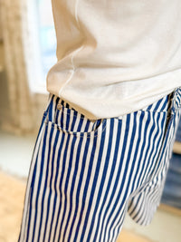 Easy Stripe Shorts - Navy