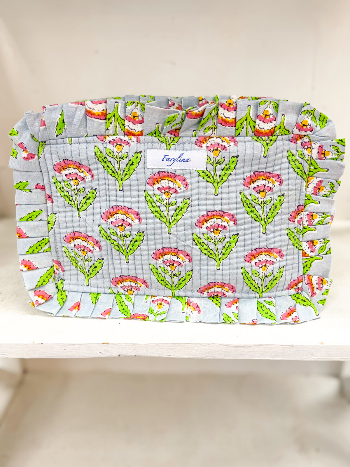 Frilly Toiletry Bag - Eden