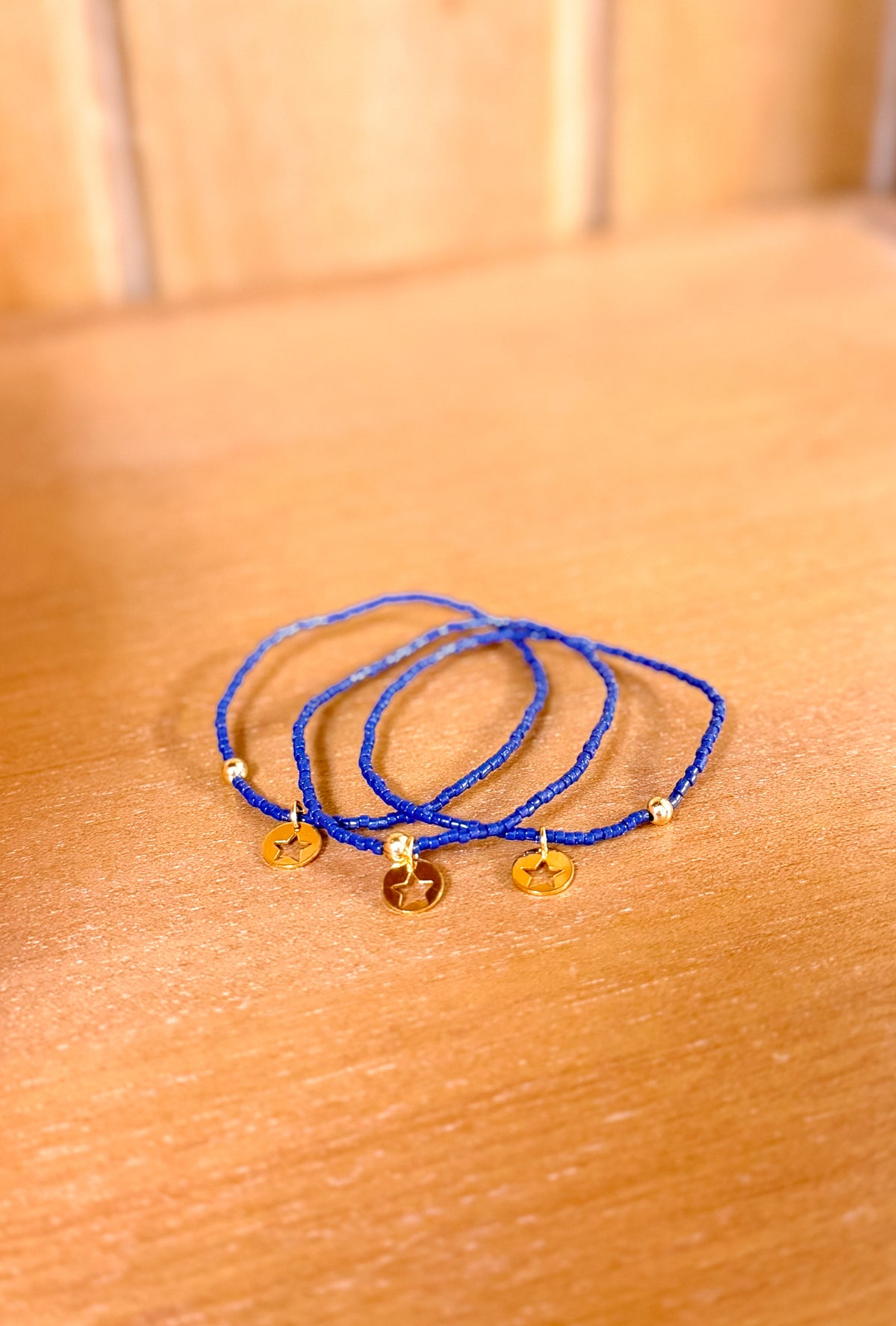 Hope Classic Bracelet - Navy -  Star Small Gold Disc