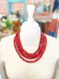 Chunky Bead Buckle Necklace