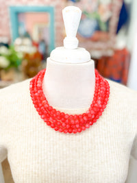 Chunky Bead Buckle Necklace