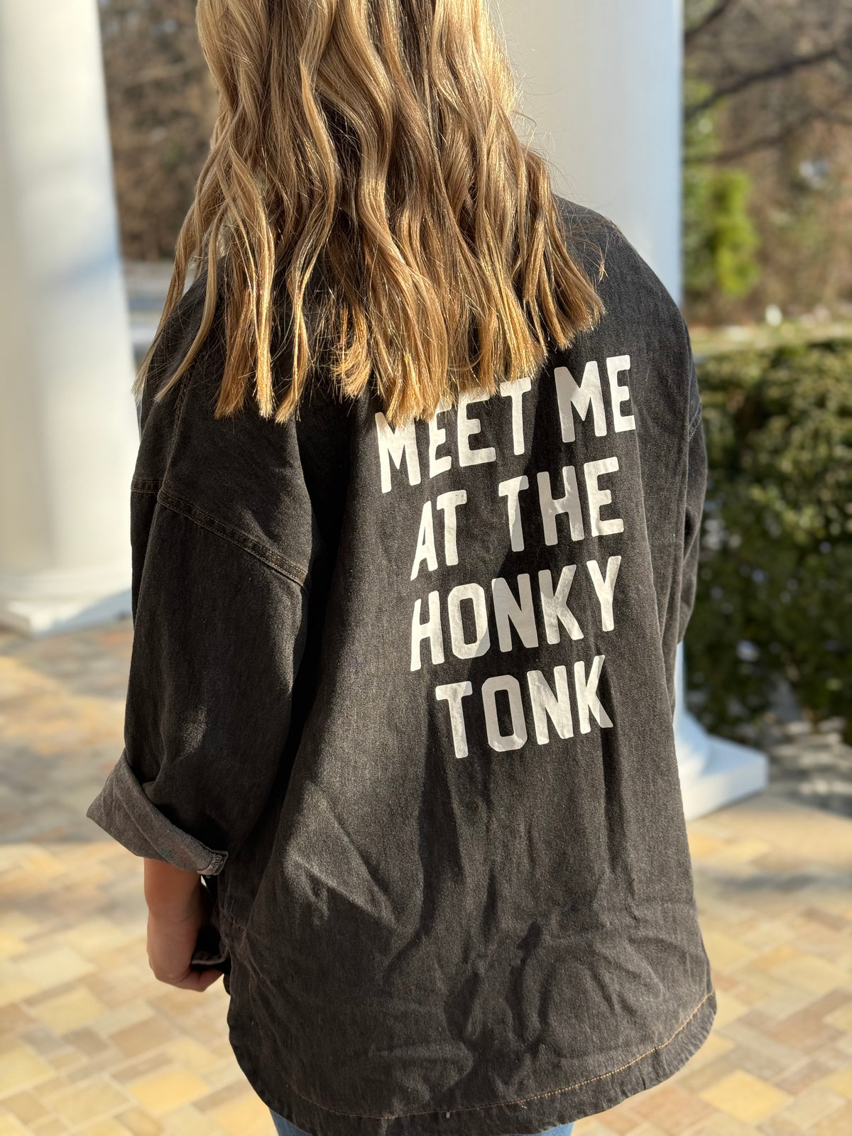 Meet Me at the Honky Tonk Button Up - Black