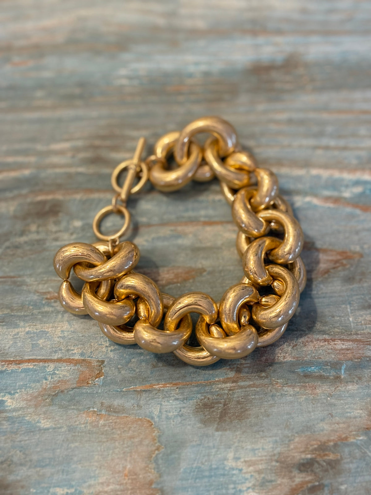 Chunky Link Toggle Bracelet